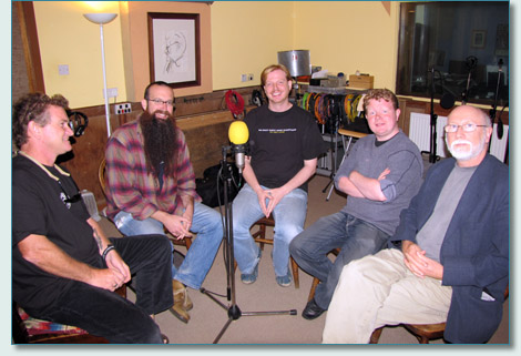 Hamish Burgess interviews the Battlefield Band at Temple Records July 2009
